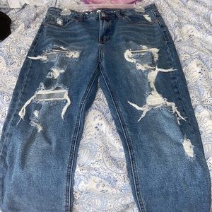 Size 11 straight leg baggy denim jeans